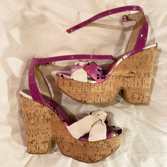 Jimmy Choo Platform Peep Toe Heels - Picture 4 of 7